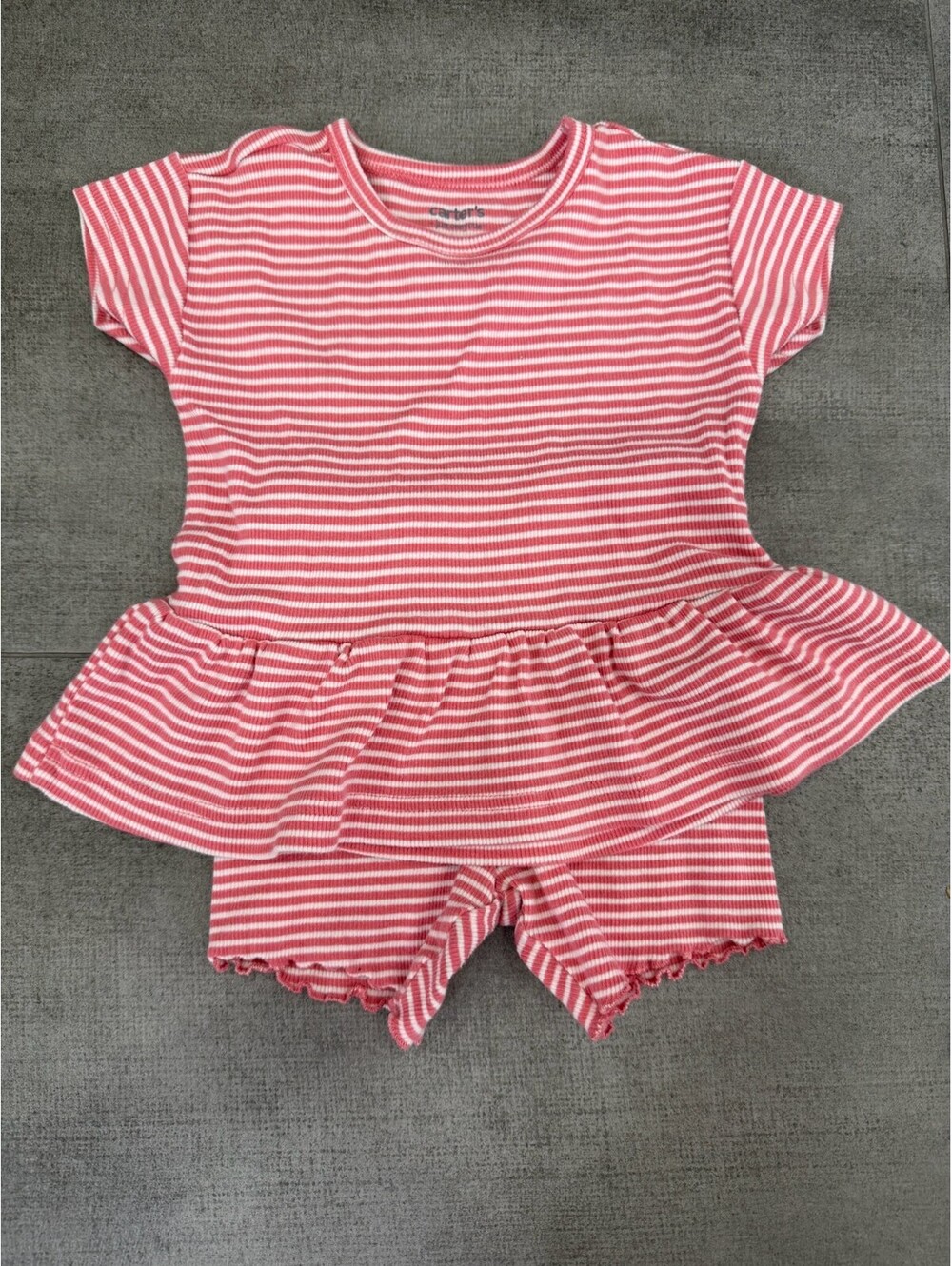18m Gerber Toddler Girl Striped Set